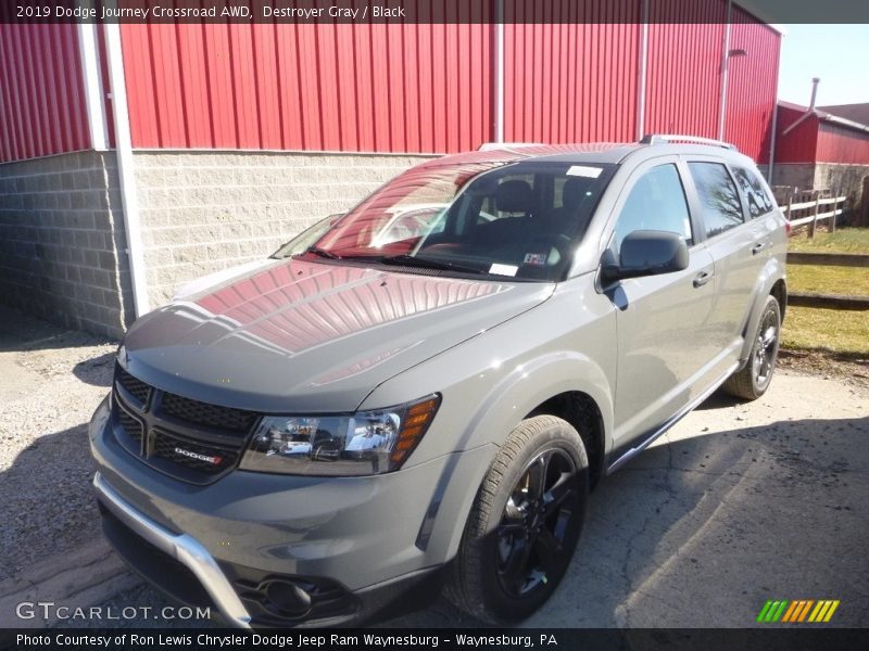 Destroyer Gray / Black 2019 Dodge Journey Crossroad AWD