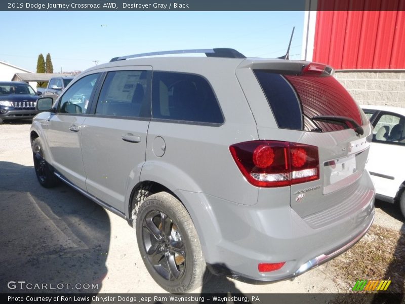 Destroyer Gray / Black 2019 Dodge Journey Crossroad AWD