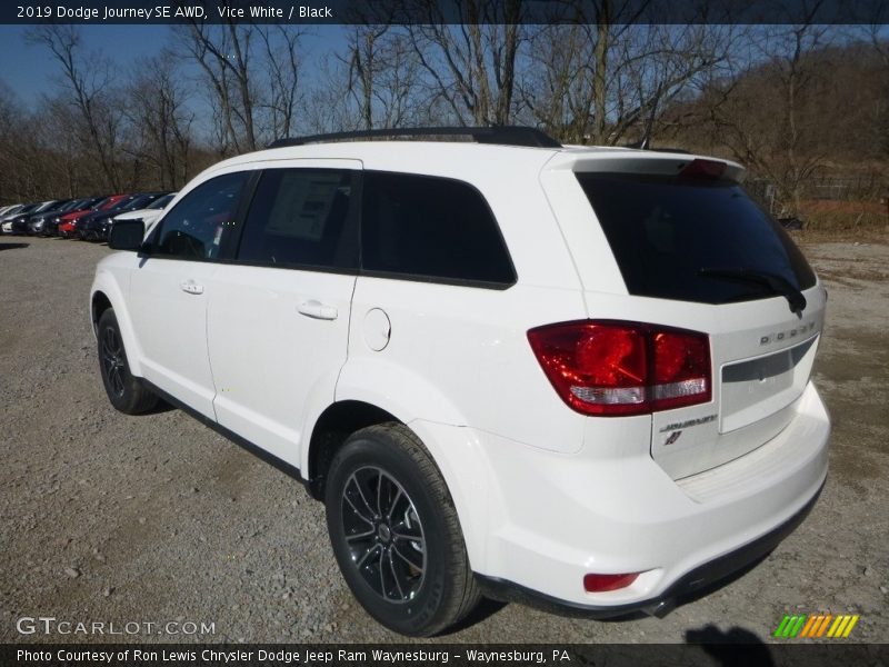 Vice White / Black 2019 Dodge Journey SE AWD