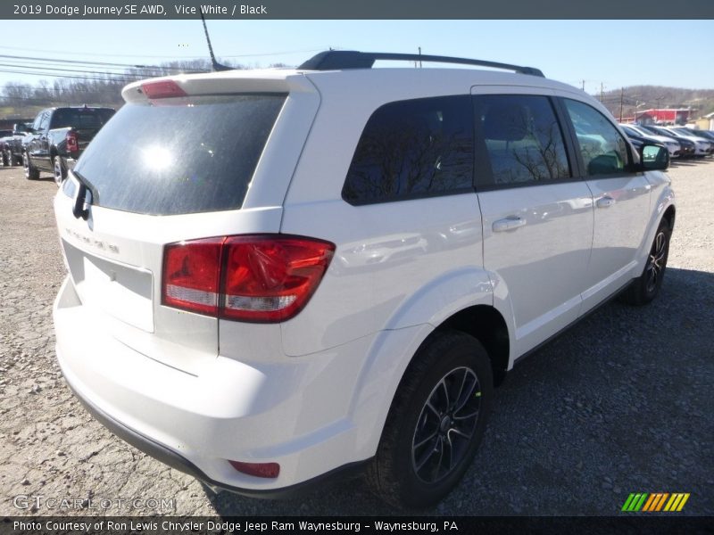 Vice White / Black 2019 Dodge Journey SE AWD