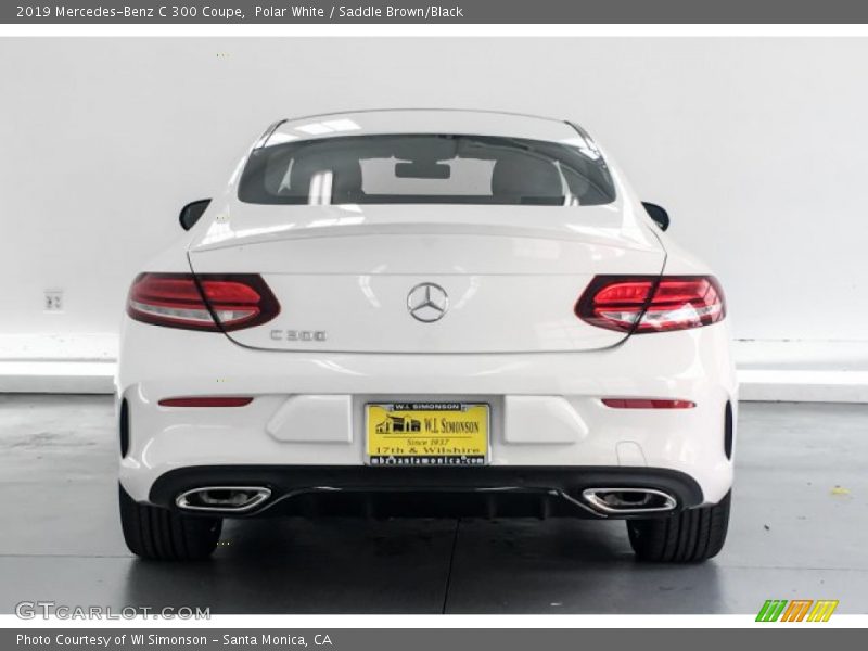 Polar White / Saddle Brown/Black 2019 Mercedes-Benz C 300 Coupe