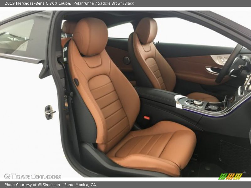 Polar White / Saddle Brown/Black 2019 Mercedes-Benz C 300 Coupe