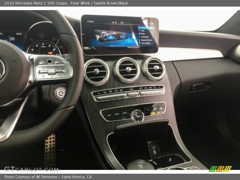 Polar White / Saddle Brown/Black 2019 Mercedes-Benz C 300 Coupe