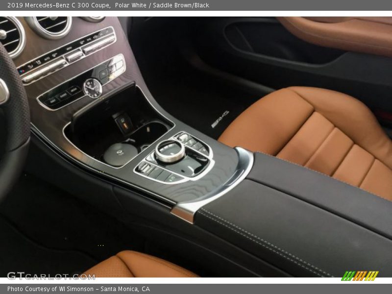 Polar White / Saddle Brown/Black 2019 Mercedes-Benz C 300 Coupe