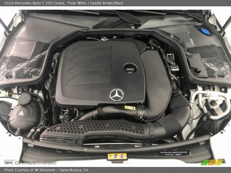 Polar White / Saddle Brown/Black 2019 Mercedes-Benz C 300 Coupe