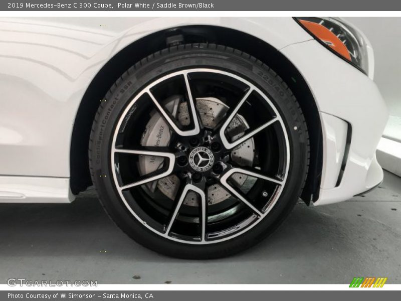 Polar White / Saddle Brown/Black 2019 Mercedes-Benz C 300 Coupe