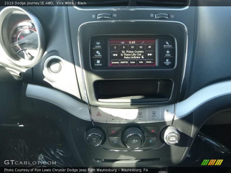Vice White / Black 2019 Dodge Journey SE AWD