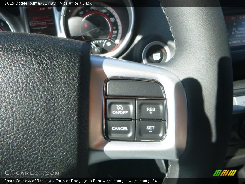 Vice White / Black 2019 Dodge Journey SE AWD