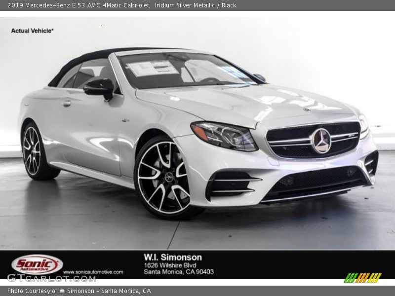 Iridium Silver Metallic / Black 2019 Mercedes-Benz E 53 AMG 4Matic Cabriolet