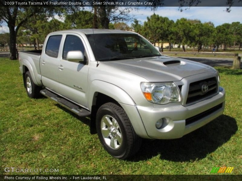 Silver Streak Mica / Graphite Gray 2009 Toyota Tacoma V6 PreRunner Double Cab
