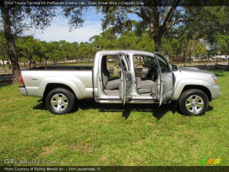 Silver Streak Mica / Graphite Gray 2009 Toyota Tacoma V6 PreRunner Double Cab