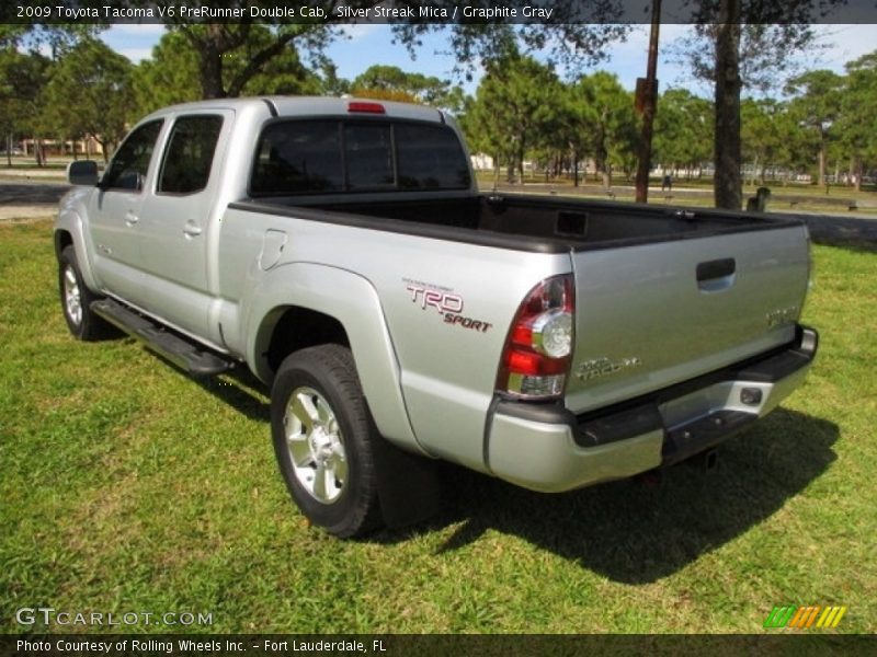 Silver Streak Mica / Graphite Gray 2009 Toyota Tacoma V6 PreRunner Double Cab