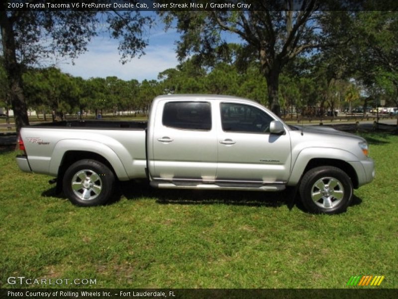 Silver Streak Mica / Graphite Gray 2009 Toyota Tacoma V6 PreRunner Double Cab