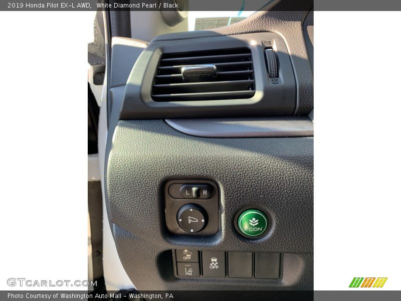 White Diamond Pearl / Black 2019 Honda Pilot EX-L AWD