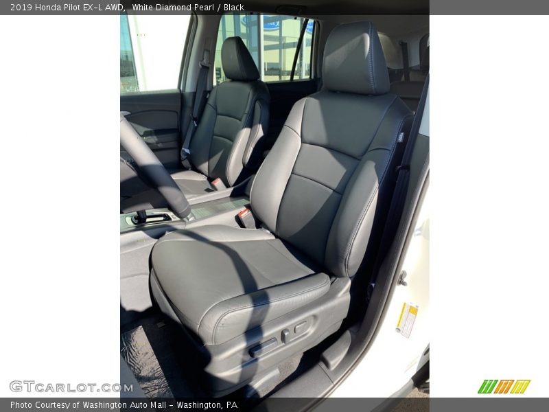 White Diamond Pearl / Black 2019 Honda Pilot EX-L AWD