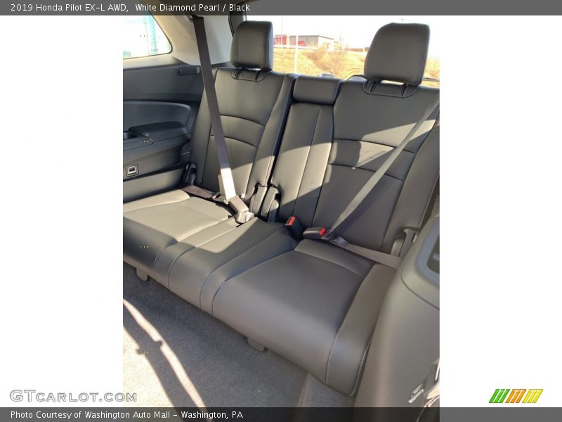 White Diamond Pearl / Black 2019 Honda Pilot EX-L AWD