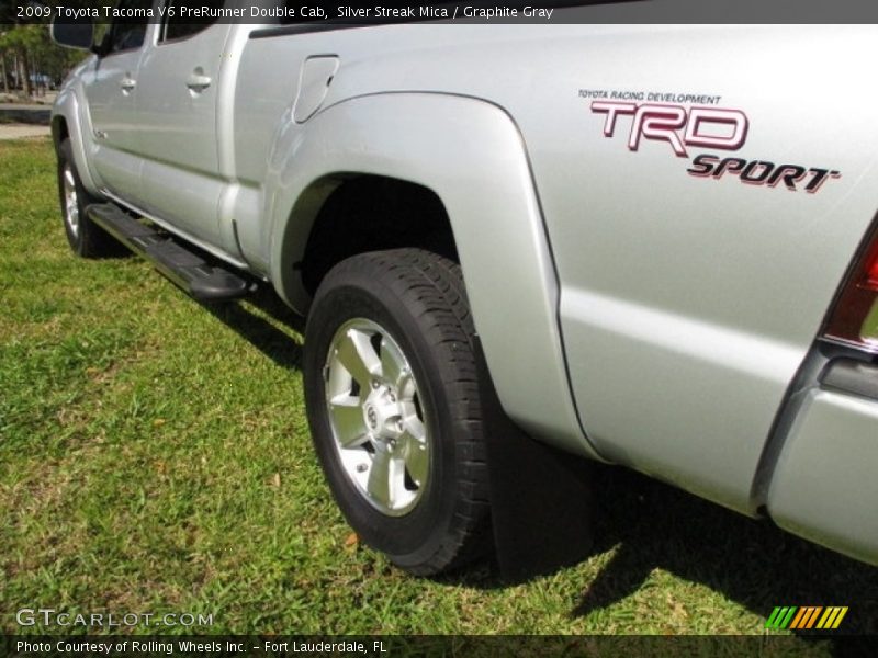 Silver Streak Mica / Graphite Gray 2009 Toyota Tacoma V6 PreRunner Double Cab