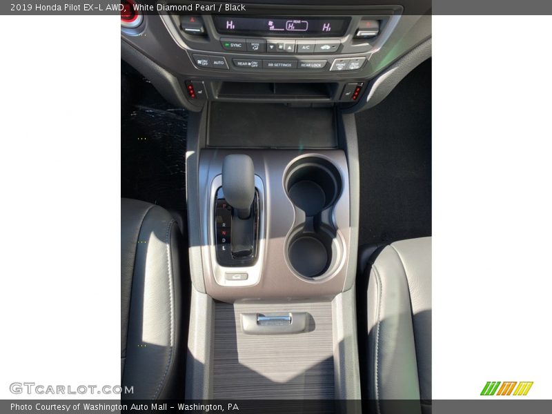 White Diamond Pearl / Black 2019 Honda Pilot EX-L AWD