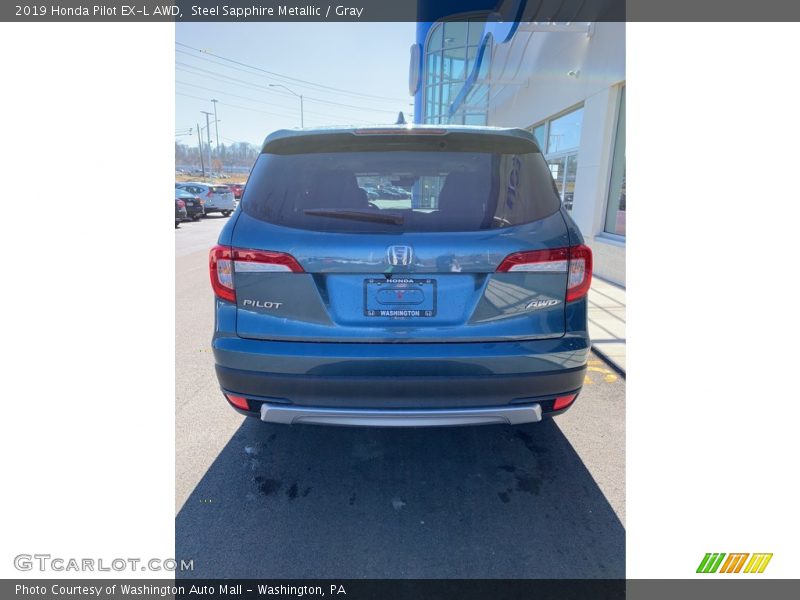 Steel Sapphire Metallic / Gray 2019 Honda Pilot EX-L AWD