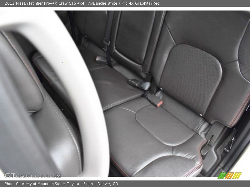 Avalanche White / Pro 4X Graphite/Red 2012 Nissan Frontier Pro-4X Crew Cab 4x4
