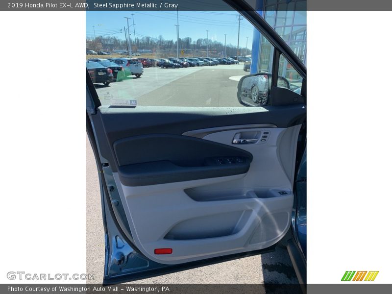 Steel Sapphire Metallic / Gray 2019 Honda Pilot EX-L AWD