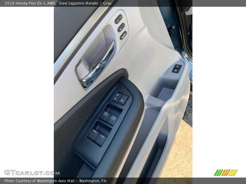 Steel Sapphire Metallic / Gray 2019 Honda Pilot EX-L AWD