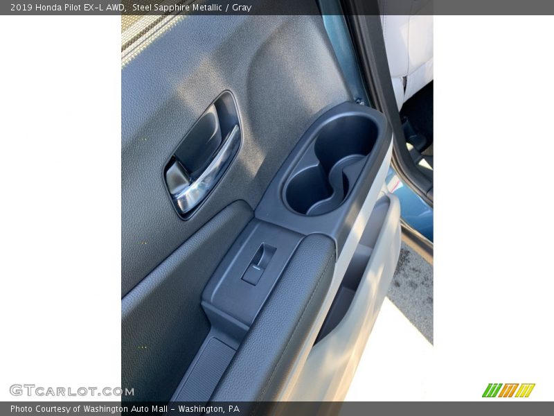 Steel Sapphire Metallic / Gray 2019 Honda Pilot EX-L AWD