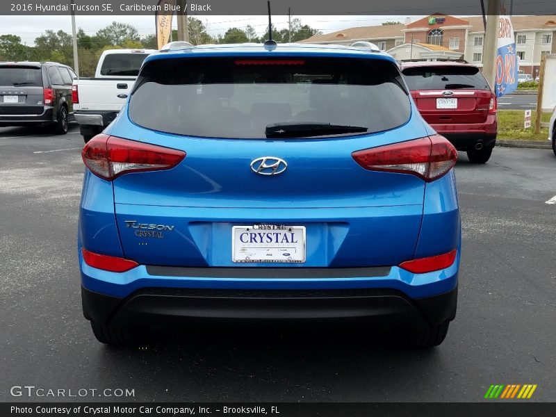 Caribbean Blue / Black 2016 Hyundai Tucson SE