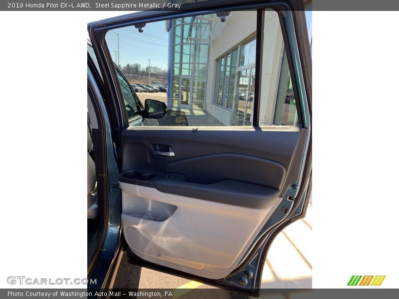 Steel Sapphire Metallic / Gray 2019 Honda Pilot EX-L AWD