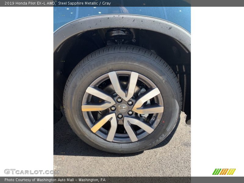 Steel Sapphire Metallic / Gray 2019 Honda Pilot EX-L AWD