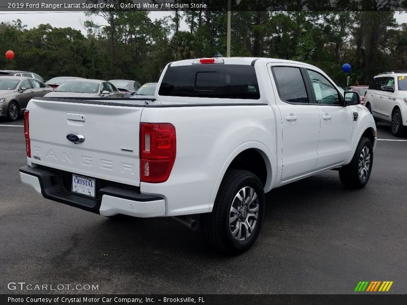 Oxford White / Medium Stone 2019 Ford Ranger Lariat SuperCrew