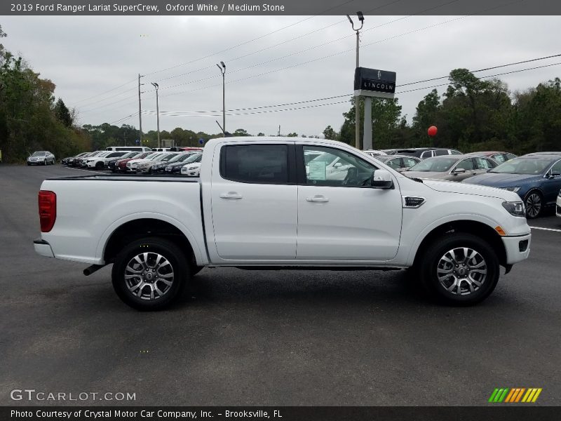 Oxford White / Medium Stone 2019 Ford Ranger Lariat SuperCrew