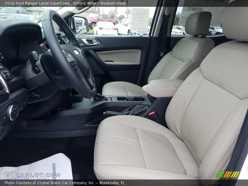 Front Seat of 2019 Ranger Lariat SuperCrew