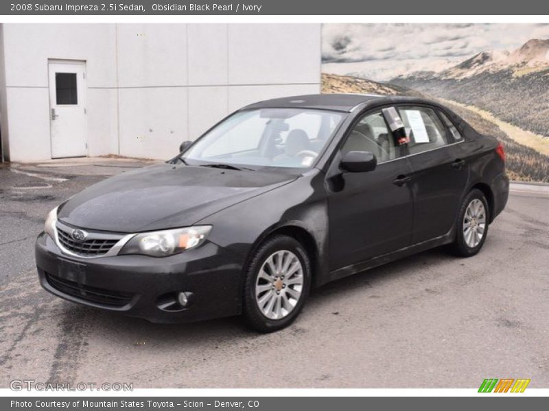 Obsidian Black Pearl / Ivory 2008 Subaru Impreza 2.5i Sedan