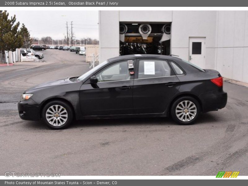 Obsidian Black Pearl / Ivory 2008 Subaru Impreza 2.5i Sedan