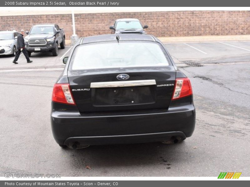 Obsidian Black Pearl / Ivory 2008 Subaru Impreza 2.5i Sedan