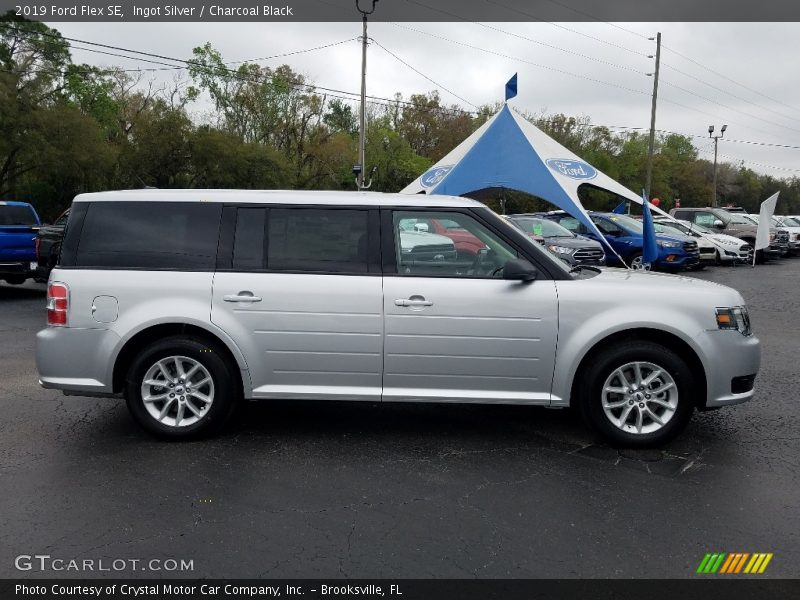 Ingot Silver / Charcoal Black 2019 Ford Flex SE