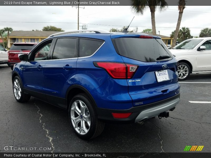Lightning Blue / Chromite Gray/Charcoal Black 2019 Ford Escape Titanium
