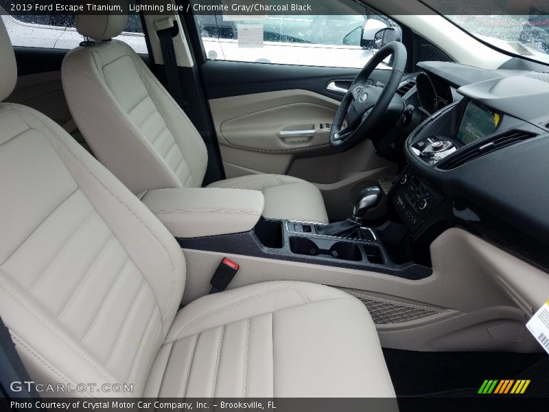 Lightning Blue / Chromite Gray/Charcoal Black 2019 Ford Escape Titanium