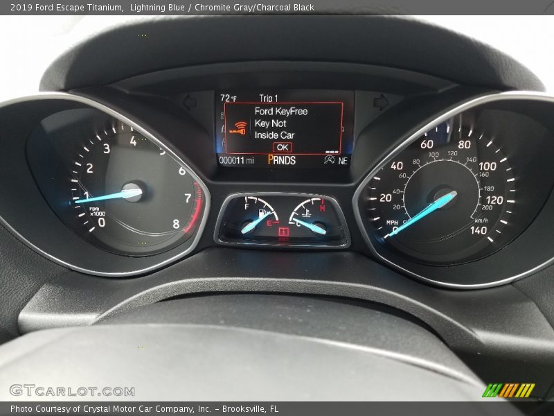  2019 Escape Titanium Titanium Gauges