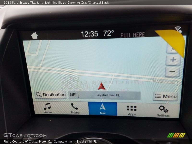 Lightning Blue / Chromite Gray/Charcoal Black 2019 Ford Escape Titanium