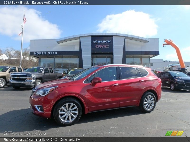 Chili Red Metallic / Ebony 2019 Buick Envision Essence AWD