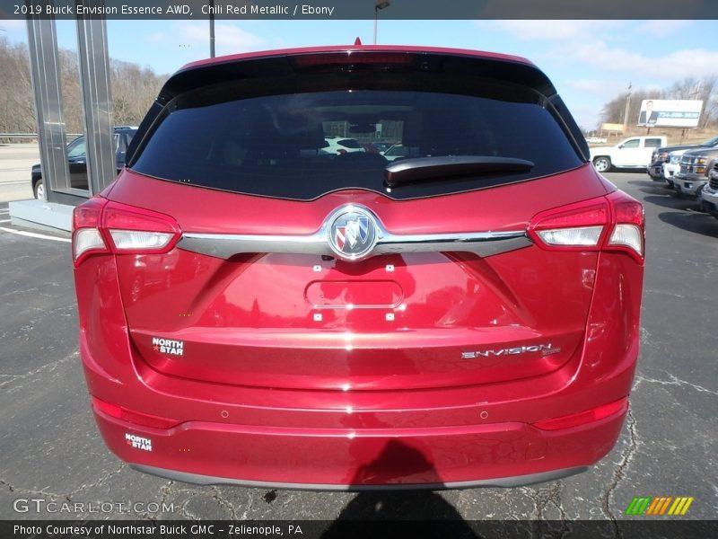 Chili Red Metallic / Ebony 2019 Buick Envision Essence AWD