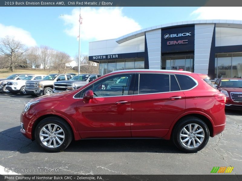 Chili Red Metallic / Ebony 2019 Buick Envision Essence AWD