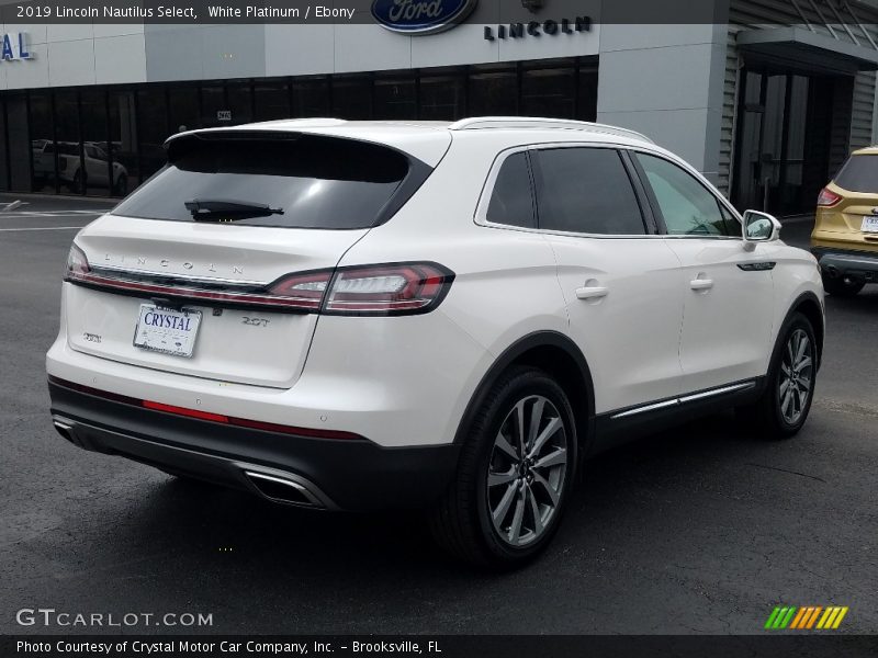 White Platinum / Ebony 2019 Lincoln Nautilus Select