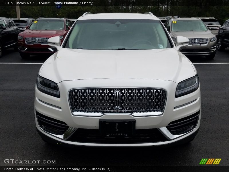 White Platinum / Ebony 2019 Lincoln Nautilus Select