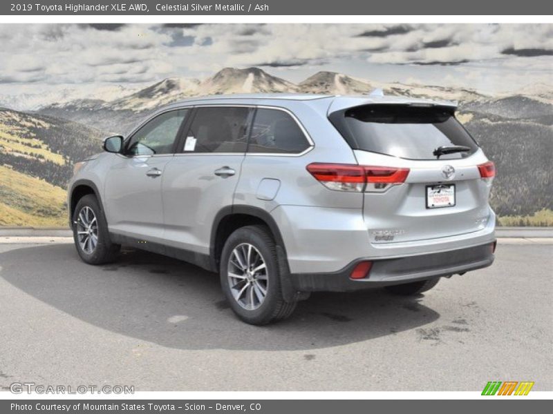 Celestial Silver Metallic / Ash 2019 Toyota Highlander XLE AWD