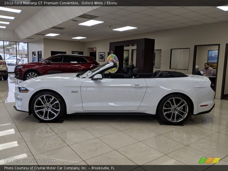 Oxford White / Ebony 2019 Ford Mustang GT Premium Convertible