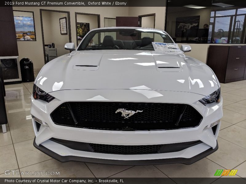 Oxford White / Ebony 2019 Ford Mustang GT Premium Convertible