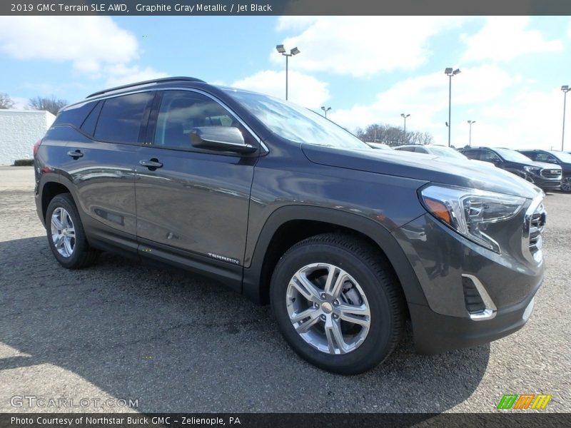 Graphite Gray Metallic / Jet Black 2019 GMC Terrain SLE AWD